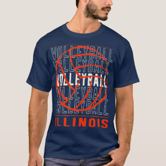 Volleyball Illinois T Shirt