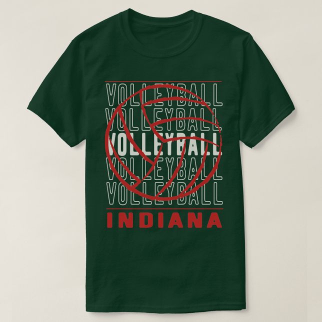 Volleyball Indiana T Shirt (Design framsida)
