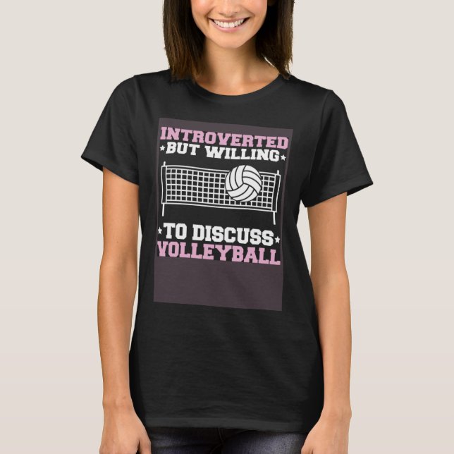 Volleyball introducerad Volleyball T Shirt (Framsida)