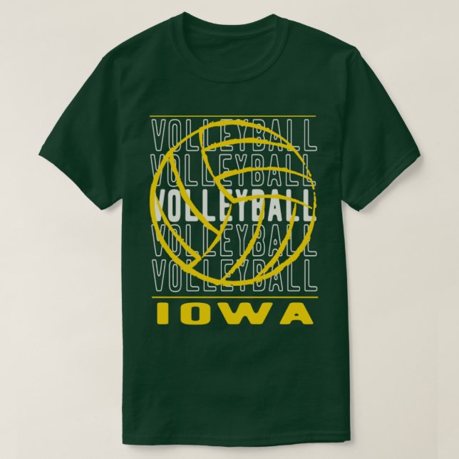Volleyball Iowa T Shirt (Design framsida)