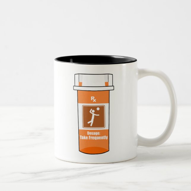 Volleyball Is My Drug Två-Tonad Mugg (Höger)