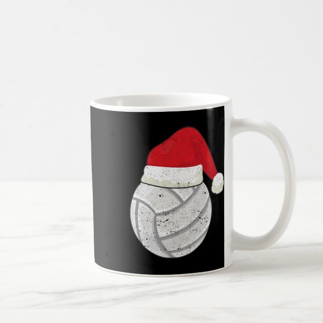 Volleyball jul Boll Jultomten Hat Julafton Spo Kaffemugg (Höger)