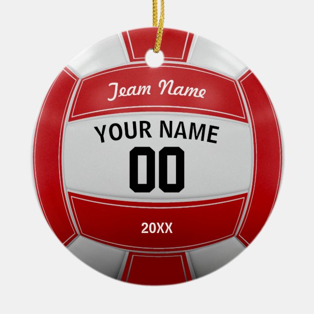 Volleyball-jul Julgransprydnad Keramik (Framsidan)