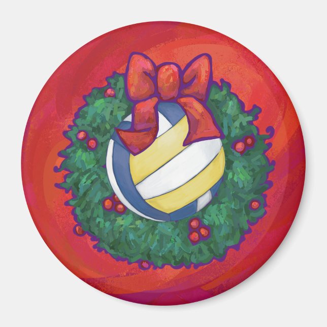 Volleyball-jul Magnet (Framsidan)