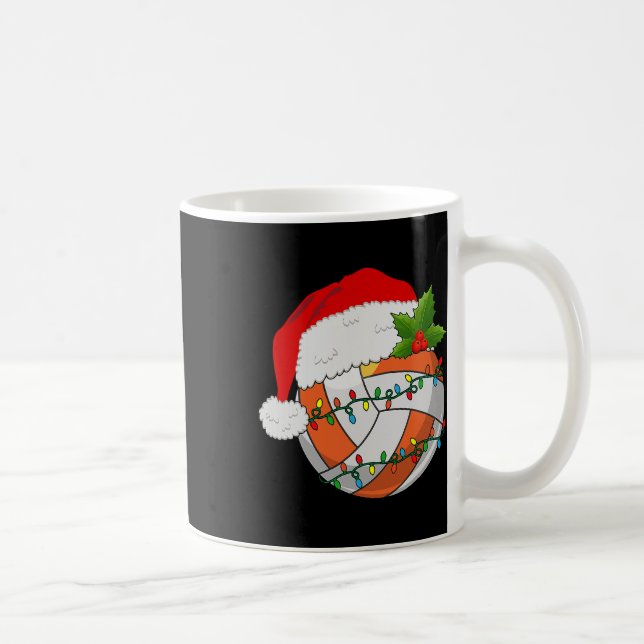 Volleyball jul Santa Hat Women Manar Tennis Lo Kaffemugg (Höger)