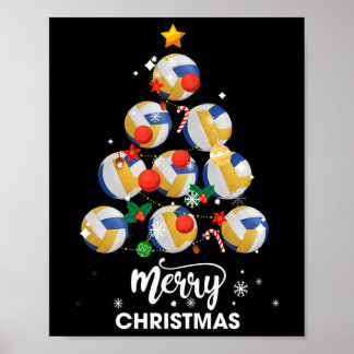 Volleyball Julafton-gåva från Julgran till Volleyb Poster