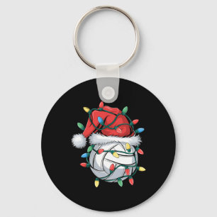 Volleyball Julafton Santa Sports Hat Boll Ki Nyckelring