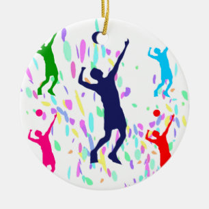 VOLLEYBALL JULGRANSPRYDNAD KERAMIK