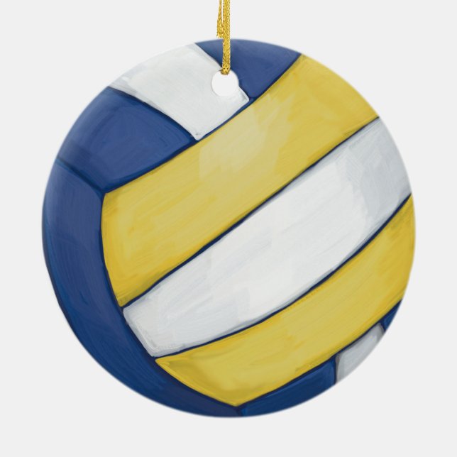 Volleyball Julgransprydnad Keramik (Baksidan)