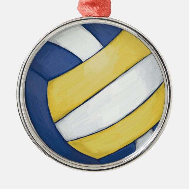 Volleyball Julgransprydnad Metall (Framsidan)