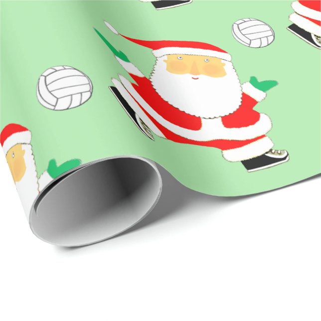 Volleyball-julklapp - Papper inkapsling Presentpapper (Rullad Hörn)