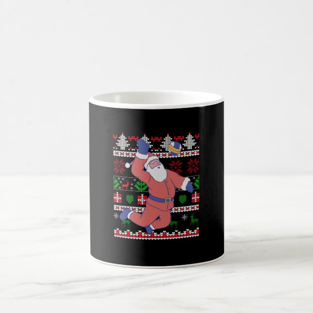 Volleyball Jultomten Ugly jul Kaffemugg (Center)