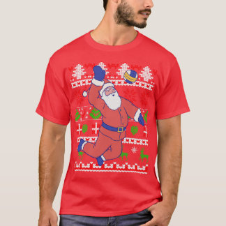 Volleyball Jultomten Ugly jul T Shirt