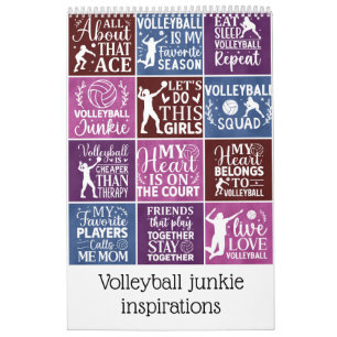 Volleyball junkie-inspiration kalender