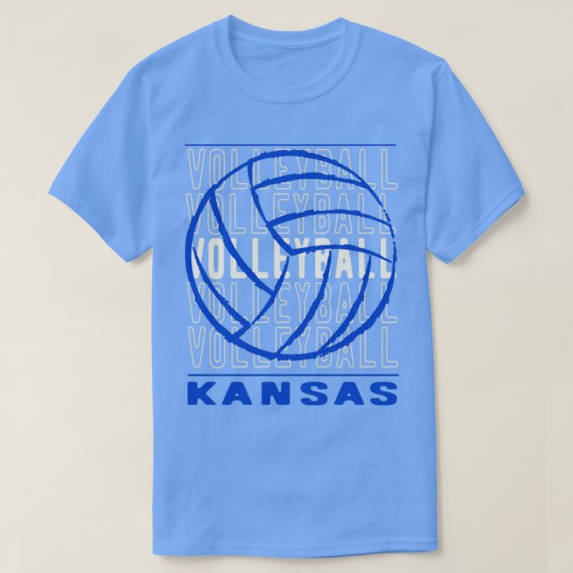 Volleyball Kansas T Shirt (Design framsida)