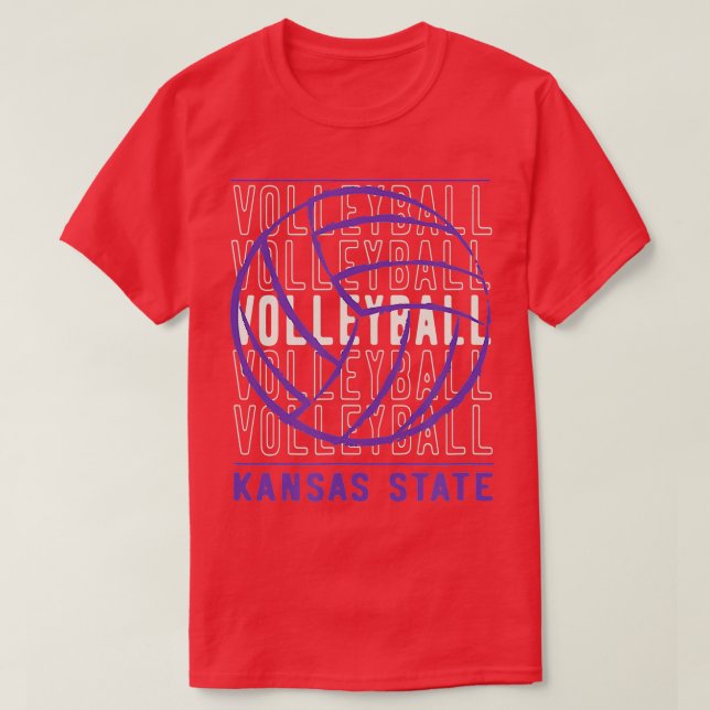 Volleyball Kansas T Shirt (Design framsida)