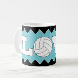 Volleyball KÄRLEK Anpassningsbar Färg Roligt Kaffe Kaffemugg