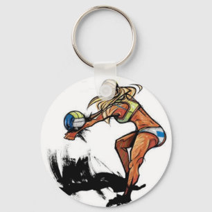 Volleyball Keychain Nyckelring
