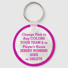 Volleyball Keychains TEAM, NAMN, ÅR, NUMMER Nyckelring