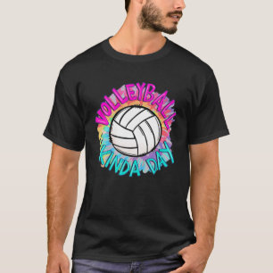 Volleyball Kinda Day Tie Dye Kärlek Volleyball Gam T Shirt