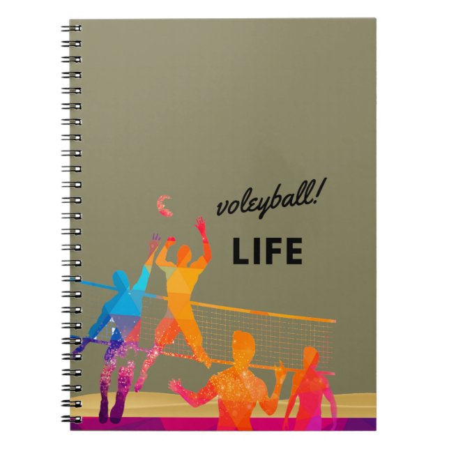 Volleyball Laife Anteckningsbok (Framsidan)
