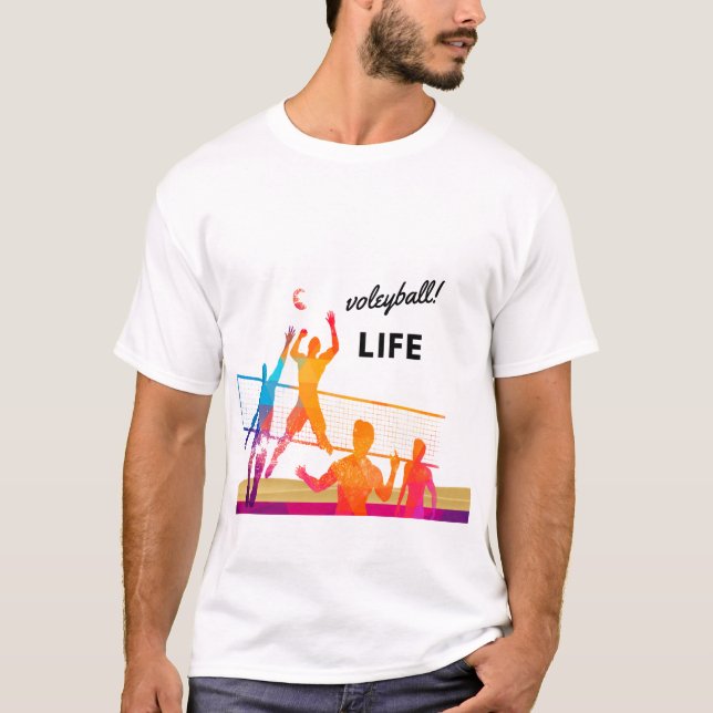 Volleyball Laife T Shirt (Framsida)