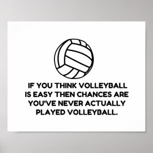 VOLLEYBALL LÄTT POSTER