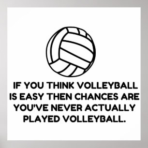VOLLEYBALL LÄTT POSTER