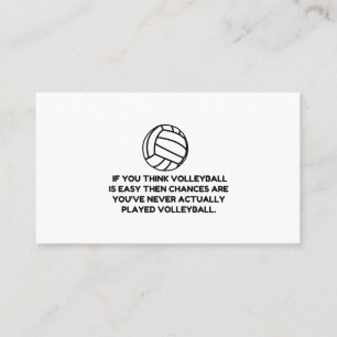 VOLLEYBALL LÄTT VISITKORT