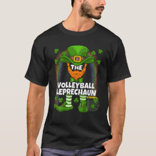 Volleyball Leprechaun Familjen Matching St Patrick T Shirt