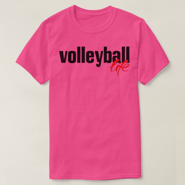 Volleyball Life T Shirt (Design framsida)