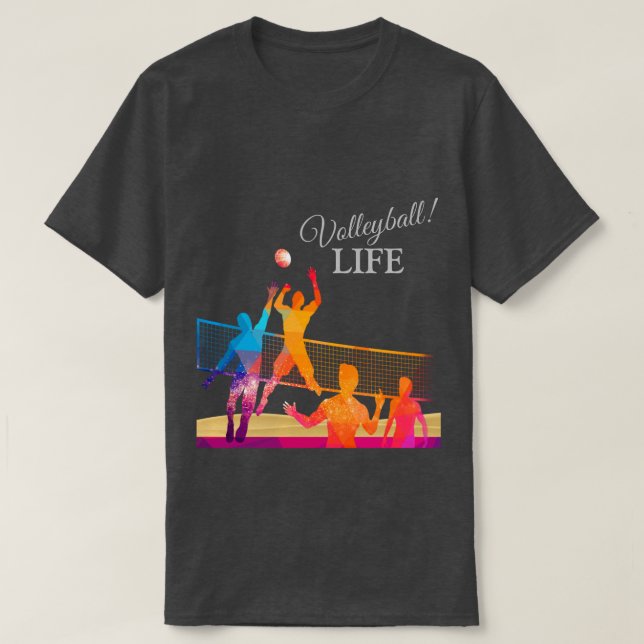 Volleyball Life T Shirt (Design framsida)