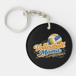 Volleyball Mama Personalized Keychain