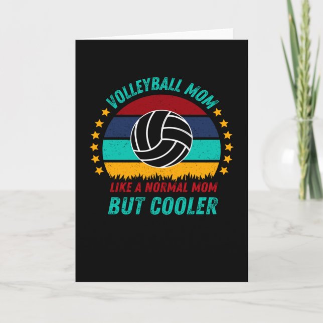 Volleyball Mamma - Coola Mors dag Gift Kort (Framsida)