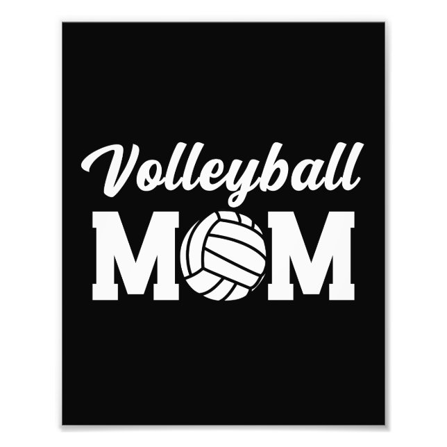 Volleyball Mamma Cute Mamma Life Fototryck (Framsidan)