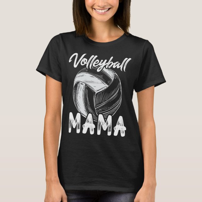 Volleyball-Mamma för kvinnliga matchande spelare T Shirt (Framsida)