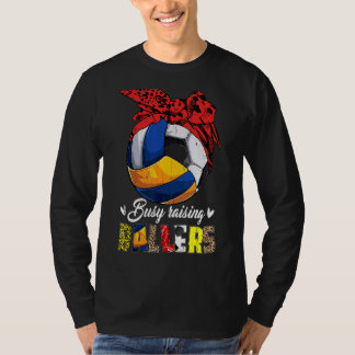 Volleyball Mamma-fotbollsspelare Mamma Busy Raisin T Shirt