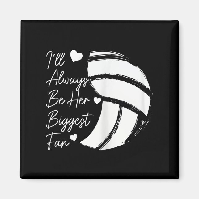 Volleyball Mamma Hennes största Fläkt Volleyball-d Magnet (Framsidan)