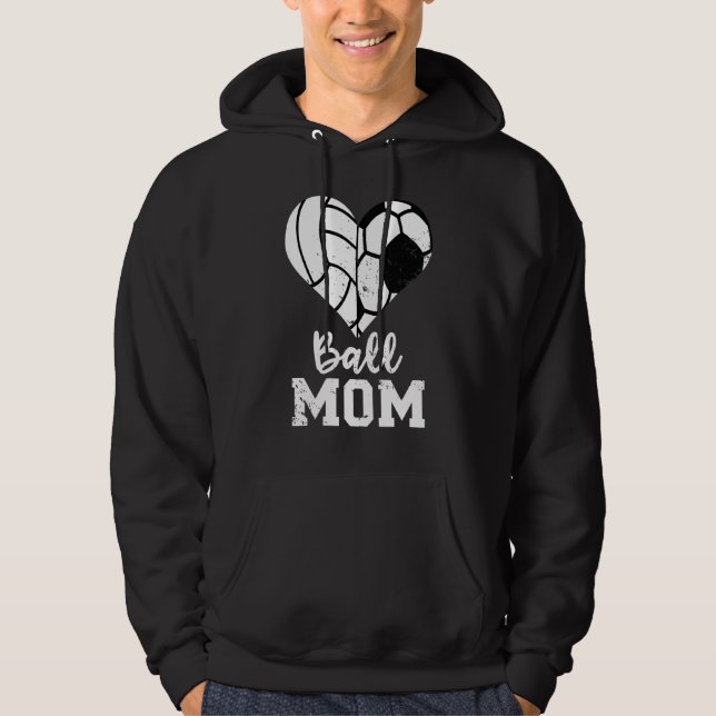 Volleyball Mamma Hoodie (Framsida)