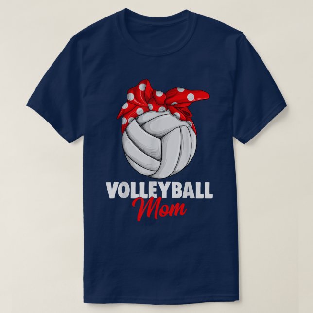 Volleyball Mamma Kvinnor T Shirt (Design framsida)