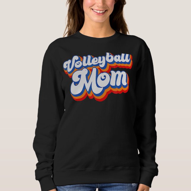 Volleyball Mamma Leopard Boll Mamma Mors dag 5 T Shirt (Framsida)