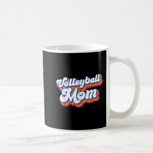 Volleyball Mamma Leopard Roligt Boll Mamma Mors da Kaffemugg (Höger)