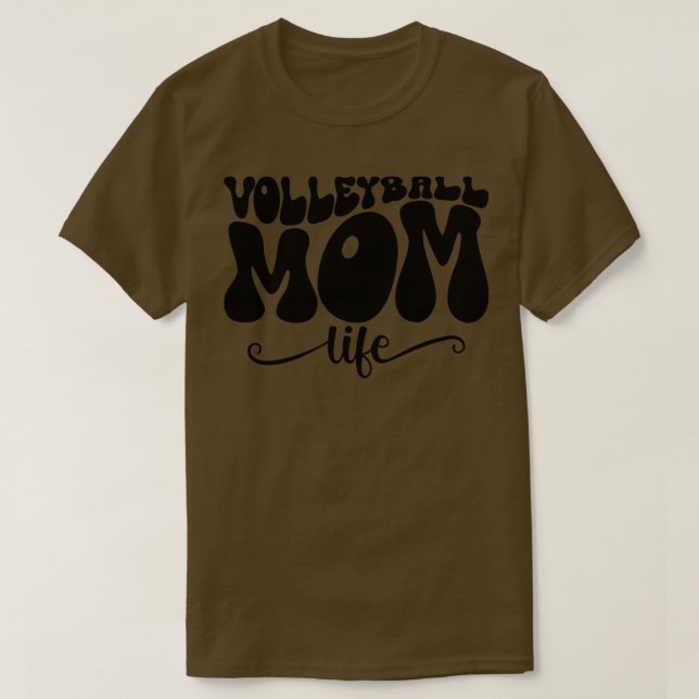 Volleyball Mamma Life Funny Volleyball Mamma Mammo T Shirt (Design framsida)