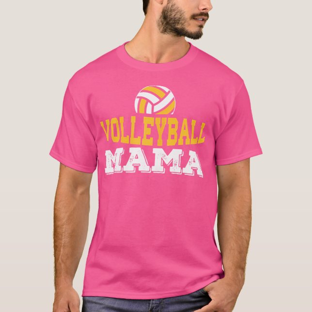 Volleyball Mamma Mamma T Shirt (Framsida)