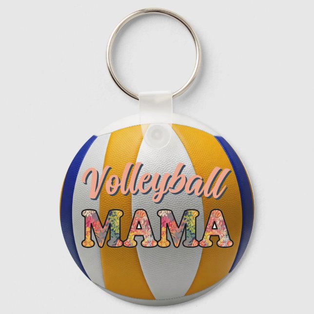 Volleyball Mamma Nyckelring (Framsida)