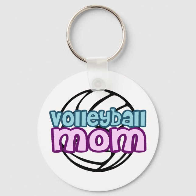 Volleyball Mamma Nyckelring (Framsida)