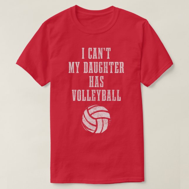 Volleyball Mamma Pappa I Cant Dotter Hast Volleyba T Shirt (Design framsida)