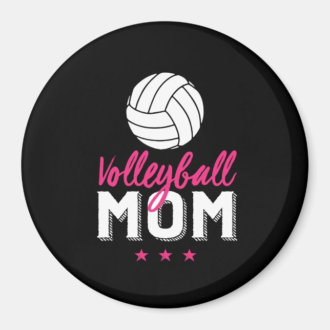 Volleyball Mamma Proud Mor från Sports Player Son Magnet (Framsidan)