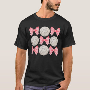 Volleyball Mamma Sister Tween Tonåring Girl Girly T Shirt