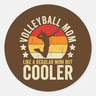 Volleyball Mamma som ett vanligt Mamma men koler Runt Klistermärke